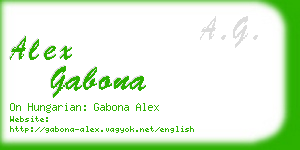 alex gabona business card